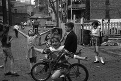 Back Alley Joy, Black and White Street Photography, Chicago, 1958 by Art Shay