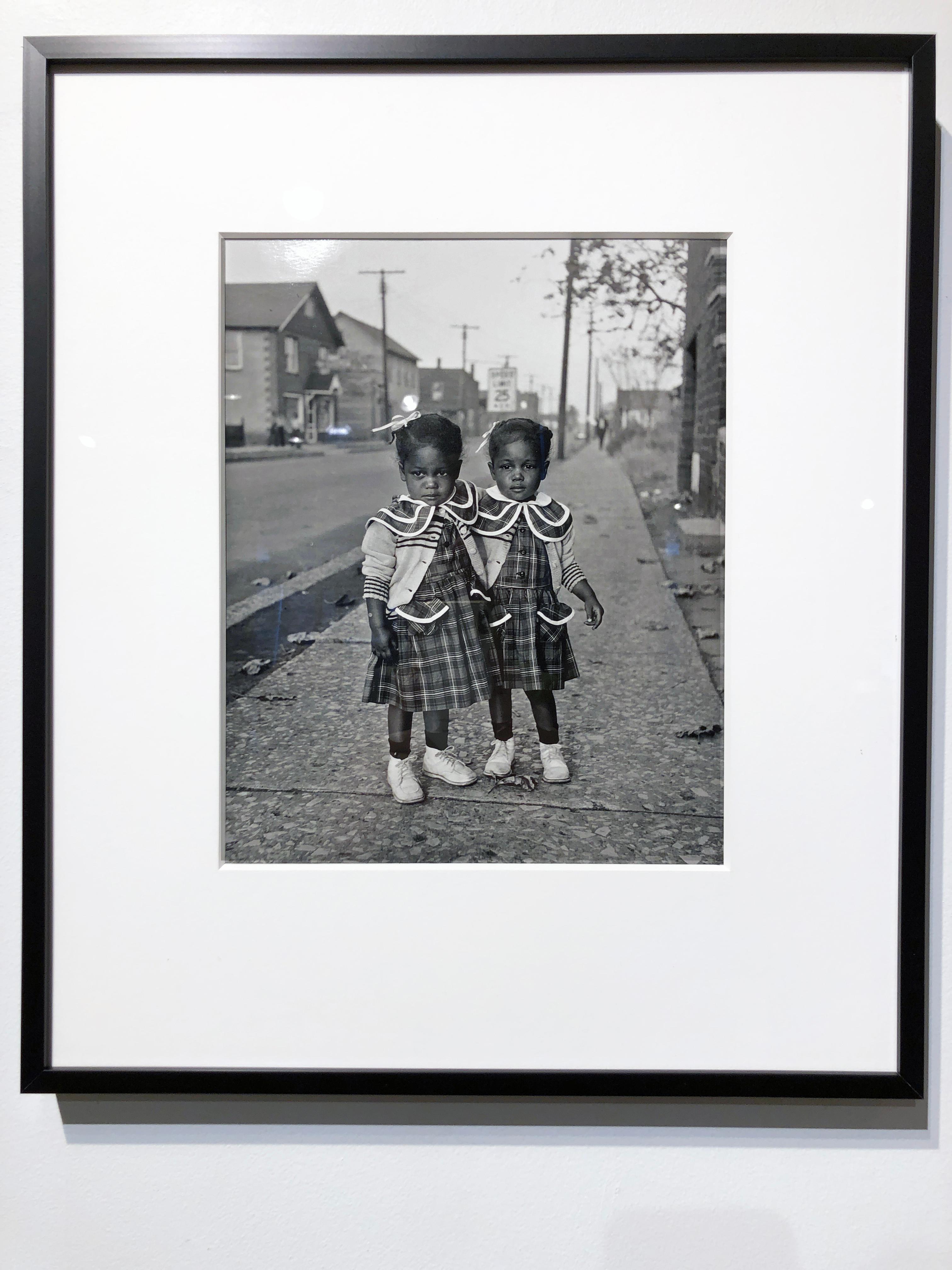 Brooklyn, Illinois, Twins, 1952 - For Ebony Magazine in Lovejoy AKA Brooklyn, IL - Photograph by Art Shay