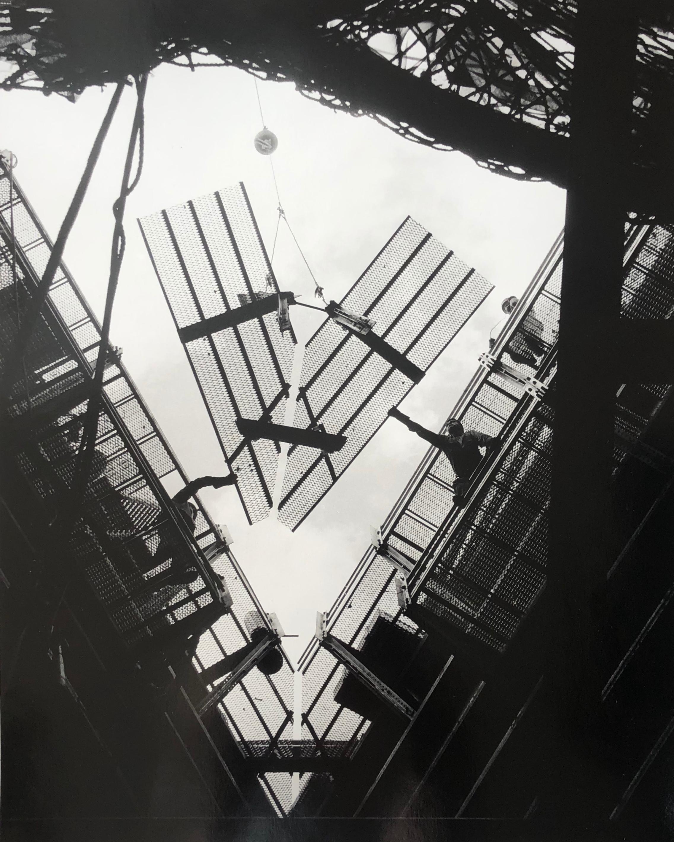 Art Shay Abstract Photograph - Building of the St. Louis Gateway Arch, 1963, Silver Gelatin Print