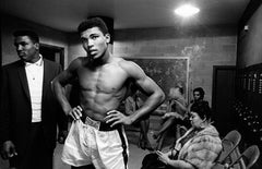 Vintage Cassius Clay (Muhammad Ali) In the Locker Room, Louisville 1961, by Art Shay