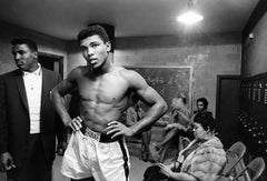 Cassius Clay - Ali in the Locker Room, 1961, Black and White Photograph