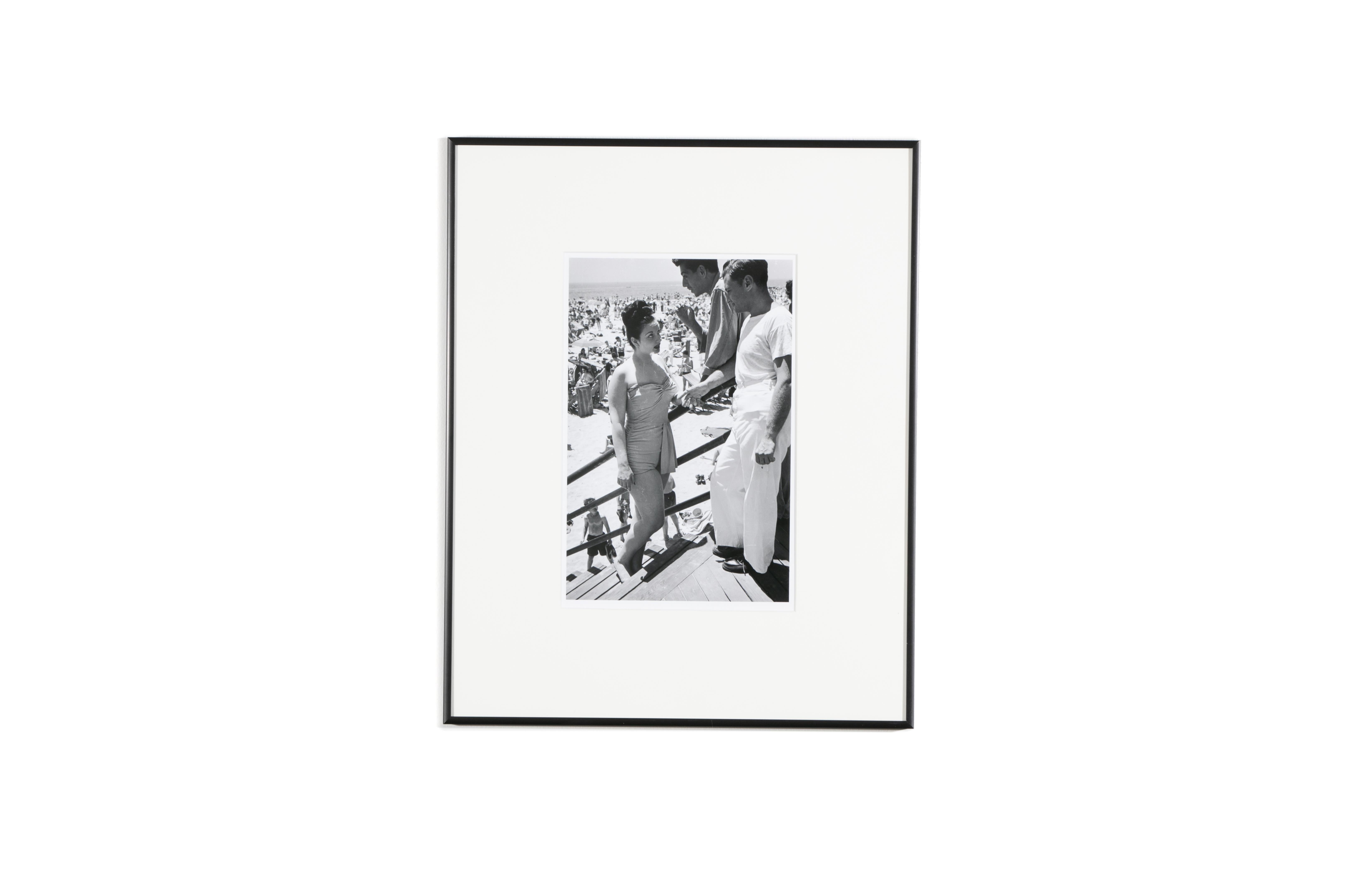 Art Shay Black and White Photograph - Coney Island Threesome, 1947
