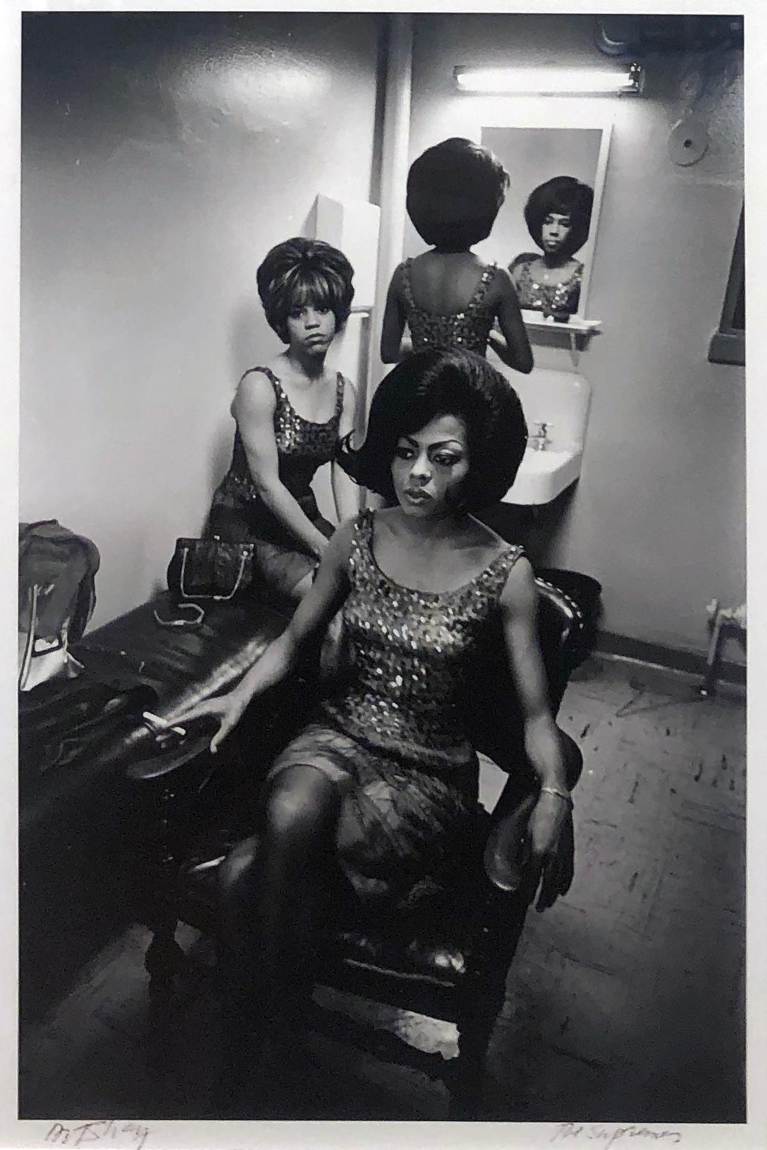 Art Shay Black and White Photograph - Diana Ross & The Supremes, Supremely Tired, Detroit 1965, Black and White Photo