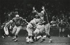 Bart Starr - Green Bay Packer Bart Starr contre les Lions de Détroit Roger Brown, 1962 (vintage)