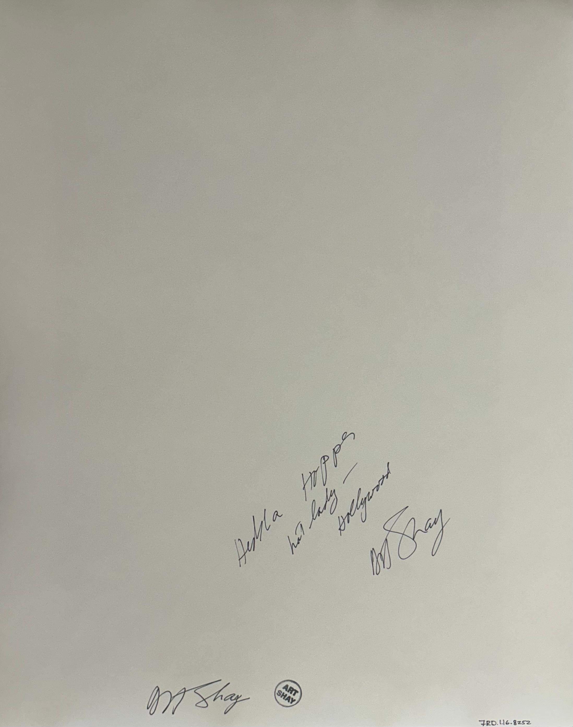 Hedda Hopper - Hutmacherin, Hollywood um 1956, signiertes Foto – Photograph von Art Shay