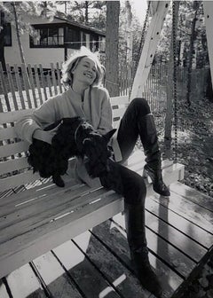 Jessica Lange at her Minnesota Cottage, 1976, Black and White Photograph, Framed