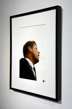 JFK in Profile, 1960 - Color Photograph Matted and Framed