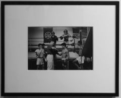 "Man of Steel" Tony Zale Coaches CYO Youth, 1950, Signed, Black & White Photo
