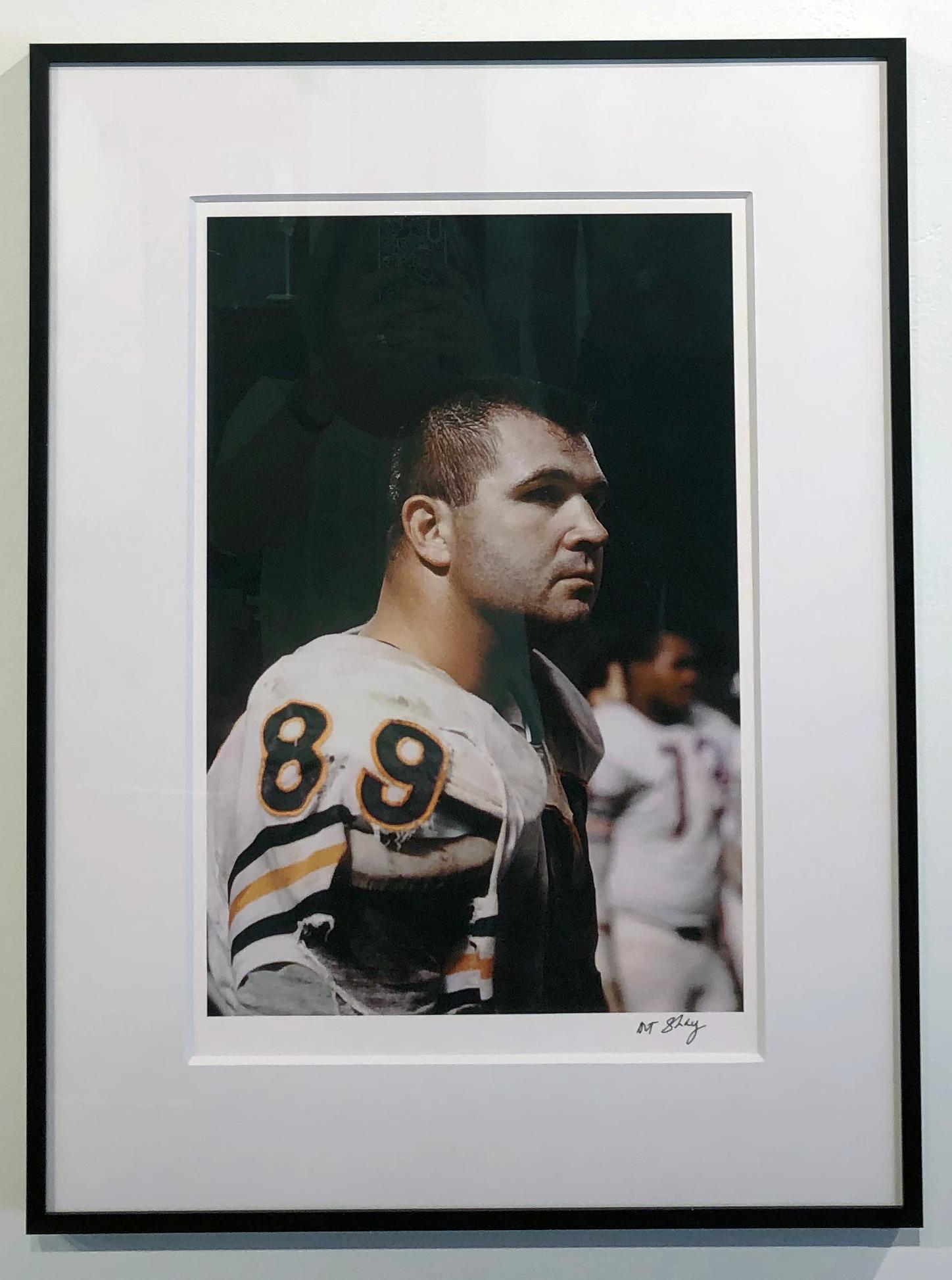 Mike Ditka, 1966, Chicago Bear Tight End, Color Photograph, Matted and Framed 1