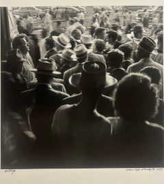 Nelson Algren al Comsiky Park nel 1949 circa, foto firmata