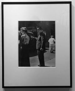 Observant Father, 1949, Chicago, Vintage Silver Gelatin Print