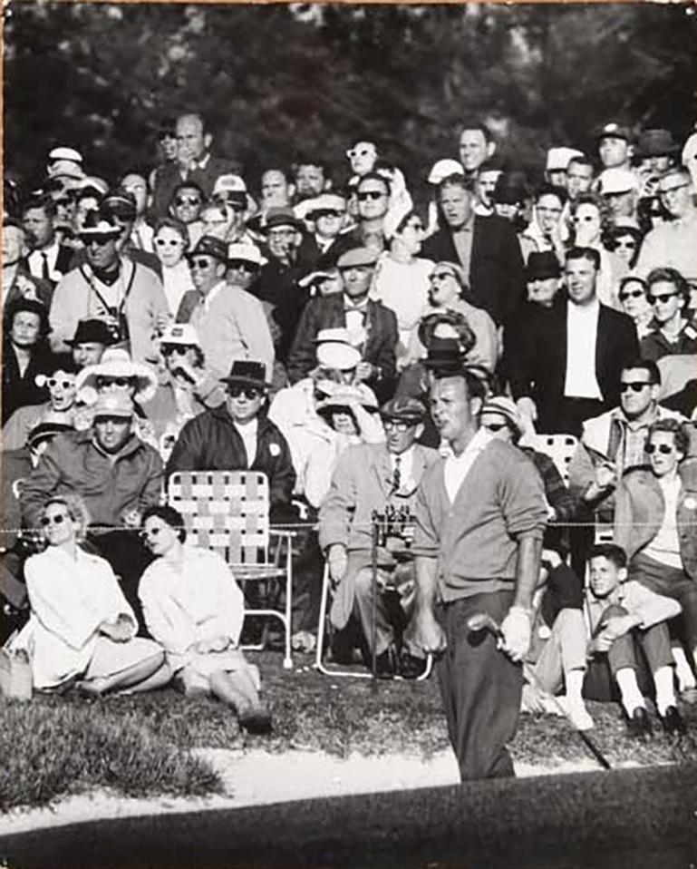 Art Shay Black and White Photograph - Palmer Ready to Win His 2nd Masters, Augusta, Georgia 1960, Vintage Photograph