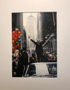 The Nixons on LaSalle Street, Chicago, 1968, Color Photograph, Signed on Back