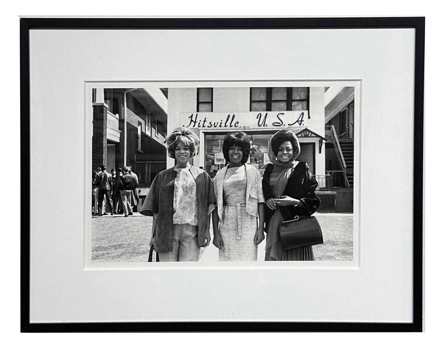 The Supremes at Hitsville U.S.A., Detroit, MI, 1965 - Framed, Signed Photograph 1