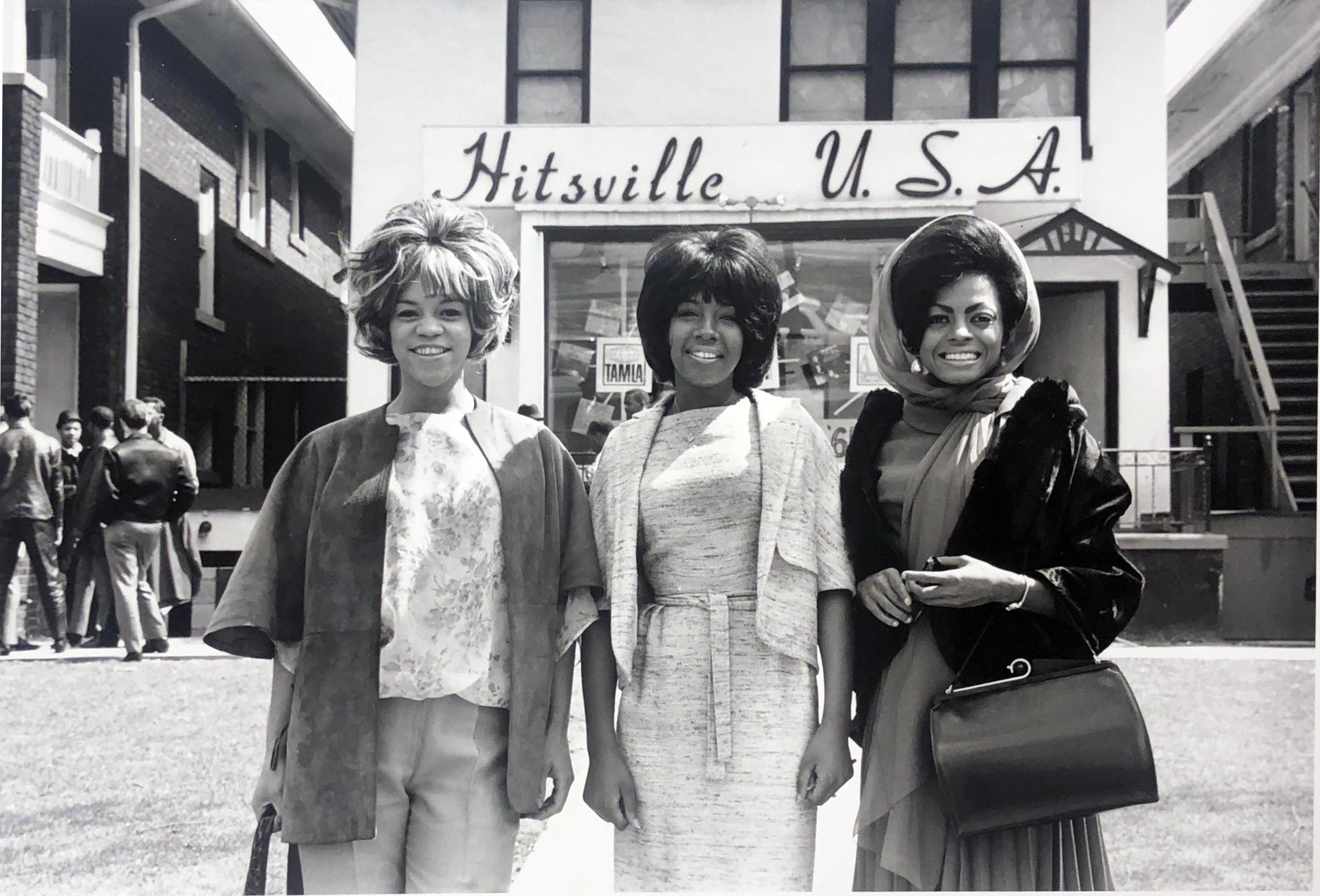 Art Shay Black and White Photograph - The Supremes at Hitsville U.S.A., Detroit, MI, 1965 - Framed, Signed Photograph