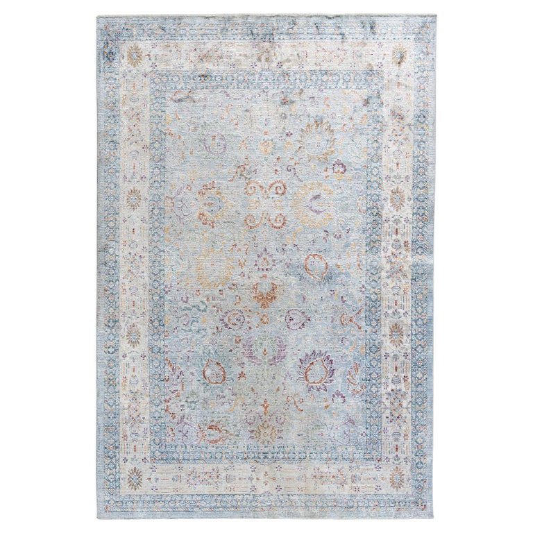 Art Silk Rug 5'4 x 7'10 For Sale at 1stDibs