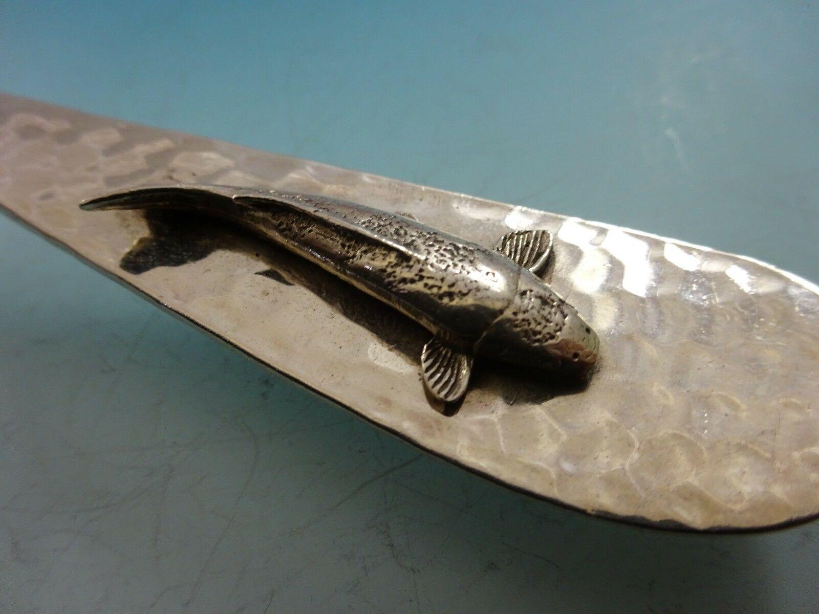 Art Silver circa 1860-1880 by Bigelow Kennard Sterling Silver Crumber Fish In Excellent Condition In Big Bend, WI