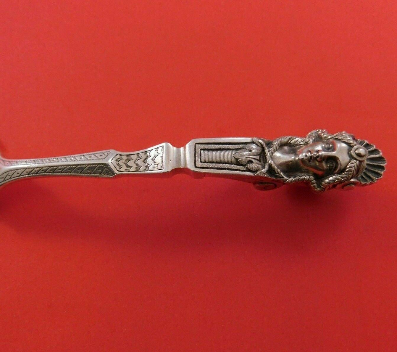 Braverman and Levy

Incredible coin silver fish server large with 3-D bust of woman with ornate hair on handle 12 1/8