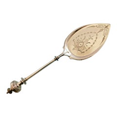 Art Silver circa 1860-1883 Sterling Silver Pie Server Wire Style Handle BC