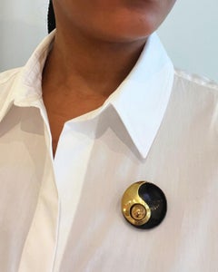 Art Smith Brass and Copper Brooch, c. 1950