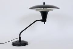 Art Specialty Co. Lampada da tavolo "Flying Saucer" in bianco e nero, 1960 circa