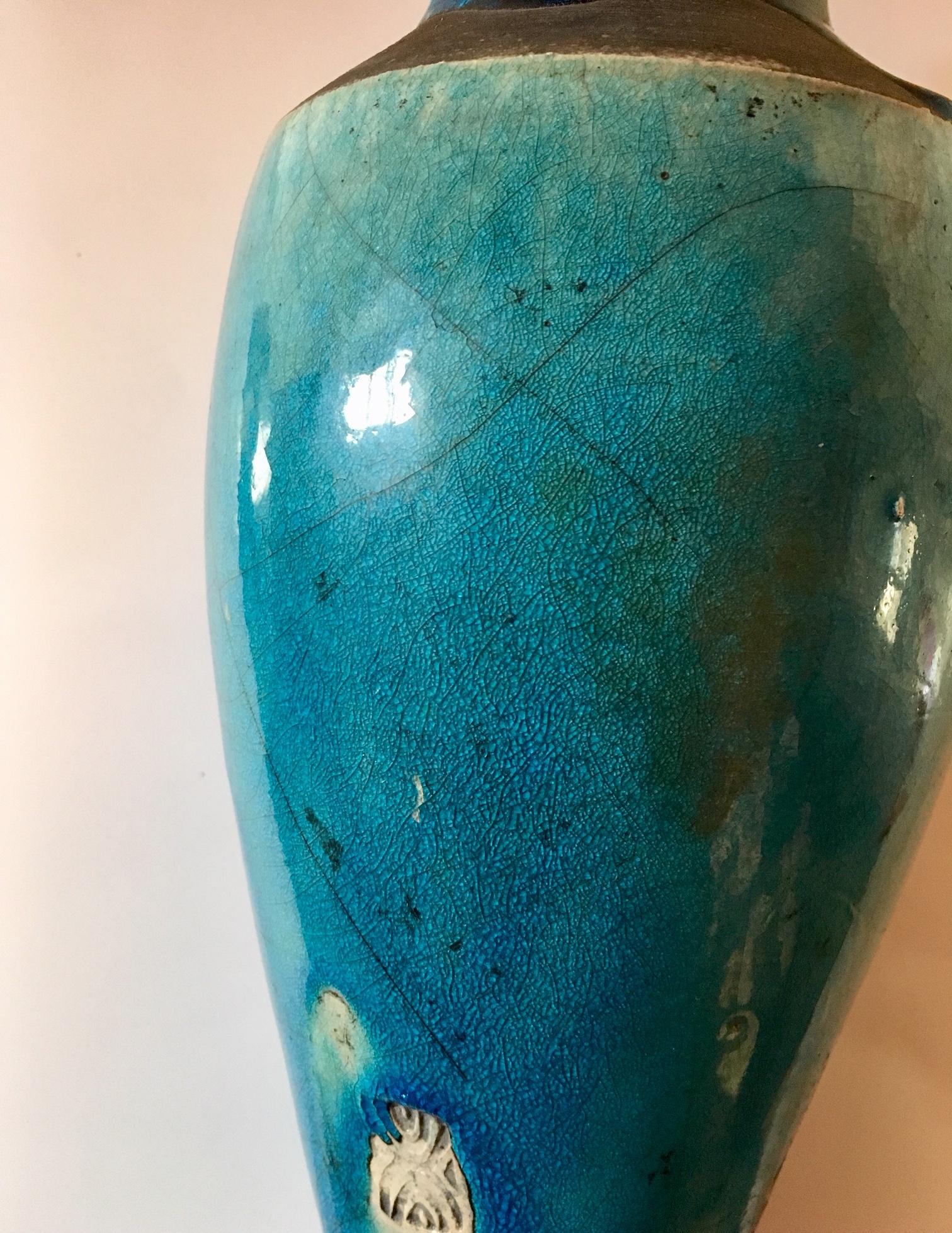 Hand-Crafted Art Studio Ceramic Vase 