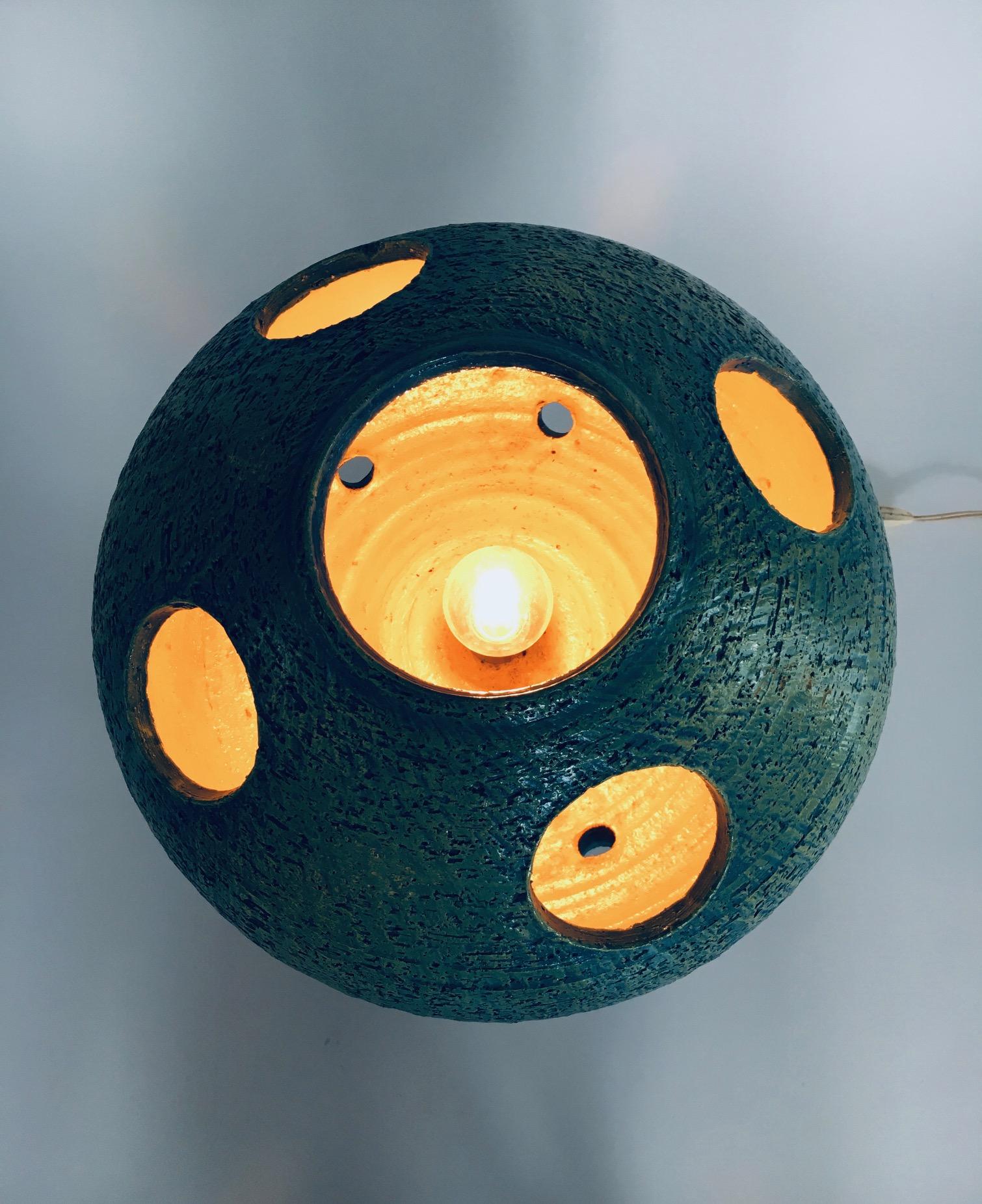 Lampe de table champignon en céramique Art Studio Pottery, Pays-Bas, années 1960 en vente 9