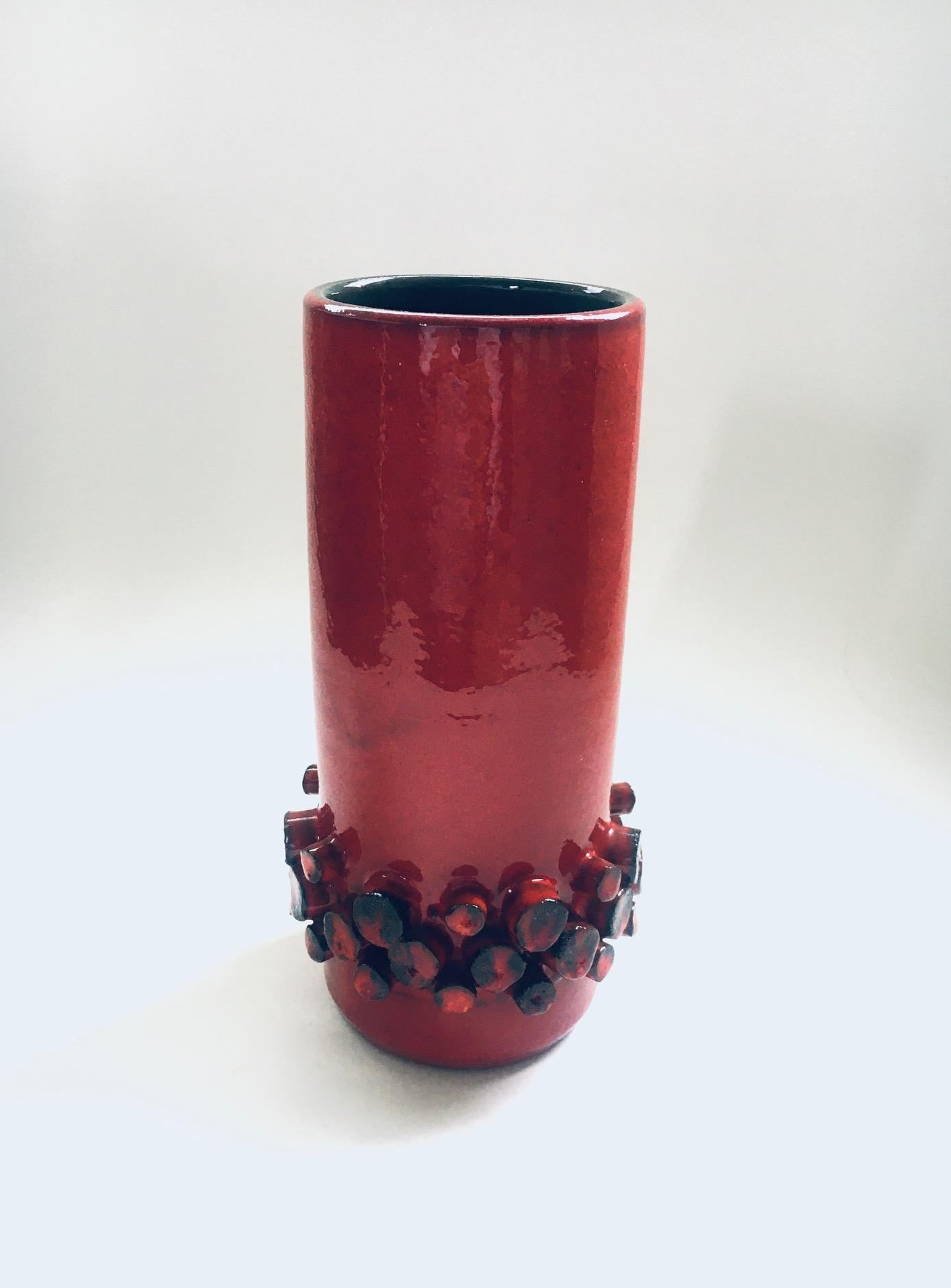 Mid-Century Modern Art Studio Pottery Vase by Hans Welling for Ceramano Ceralux, 1960's Germany