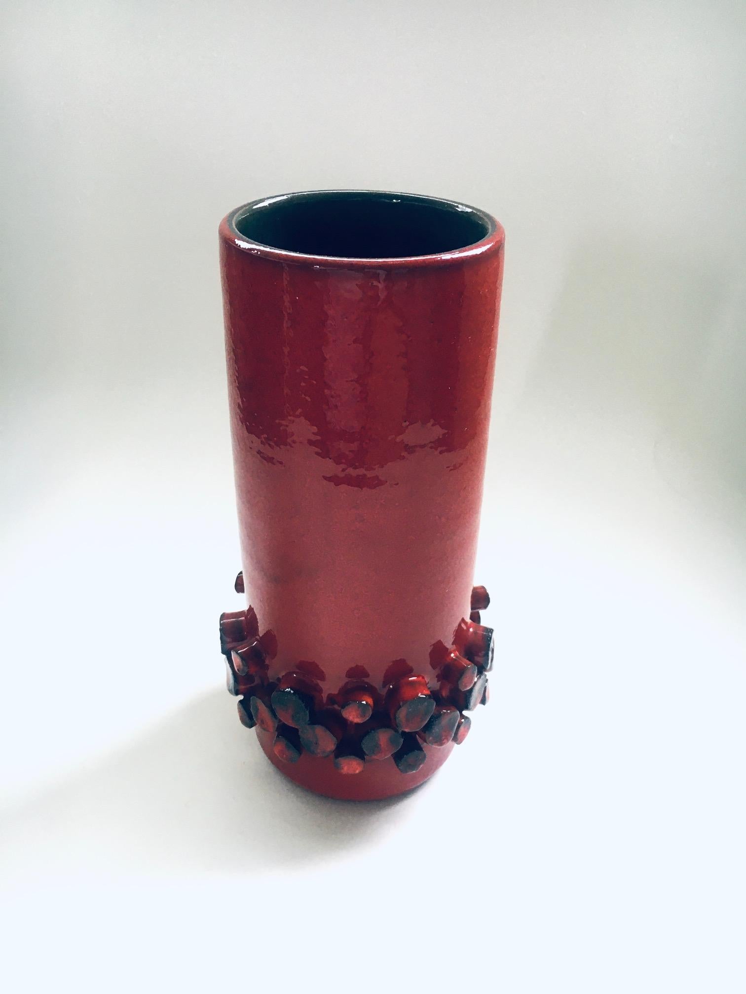 Mid-20th Century Art Studio Pottery Vase by Hans Welling for Ceramano Ceralux, 1960's Germany