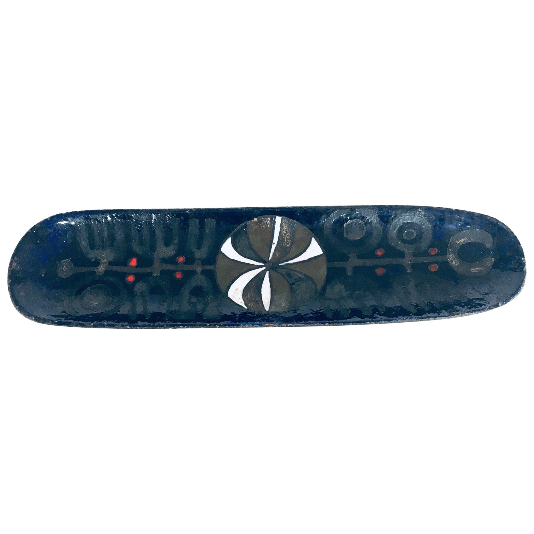 Art Studio Pottery XL Dish by Rogier Vandeweghe for Perignem Studios, 1960's
