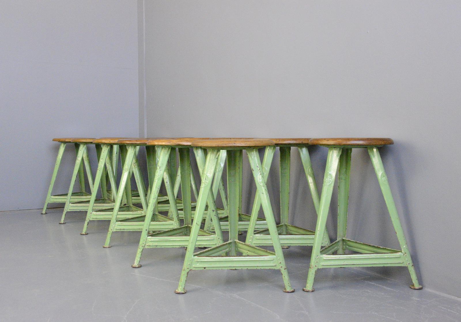 Art Studio Stools by Rowac, Circa 1930s 4