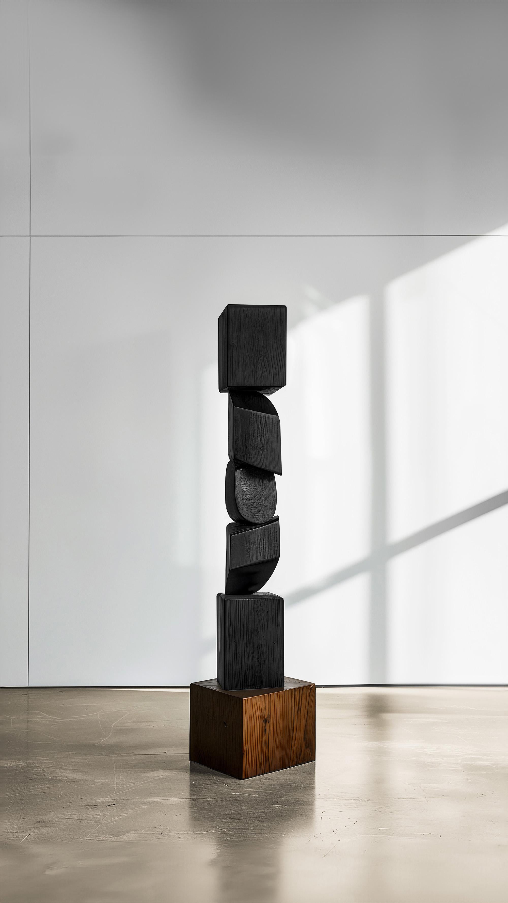 Mexican Art Table Unseen Force #48: Solid Oak by Joel Escalona, Elegance Defined For Sale