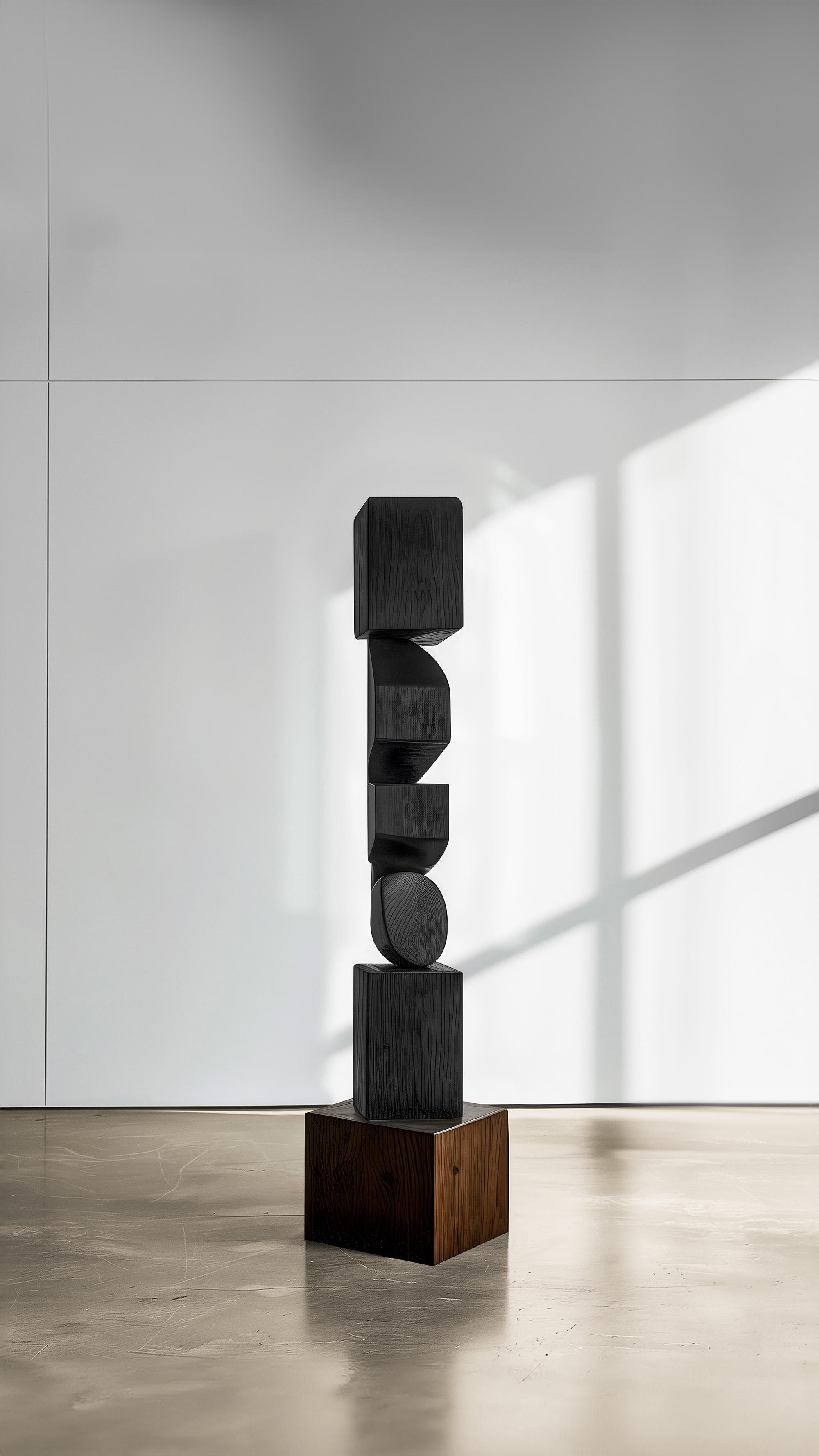 Hand-Crafted Art Table Unseen Force #48: Solid Oak by Joel Escalona, Elegance Defined For Sale