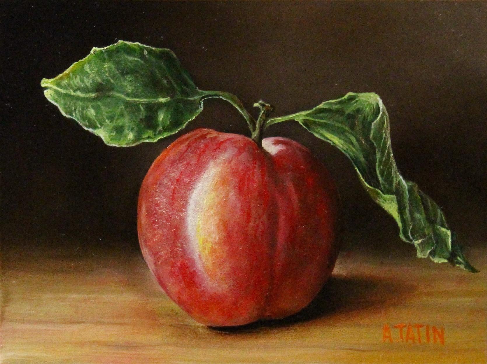 A Peach, Oil Painting - Art by Art Tatin