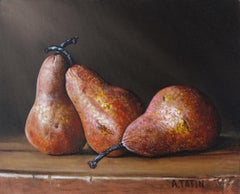 Brown Pears, Oil Painting
