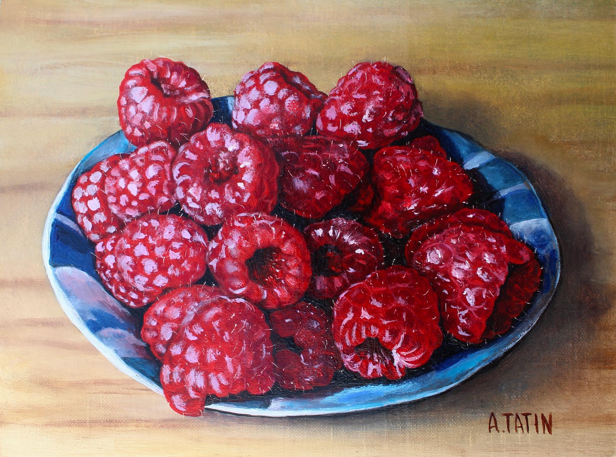 Raspberries, Oil Painting - Art by Art Tatin