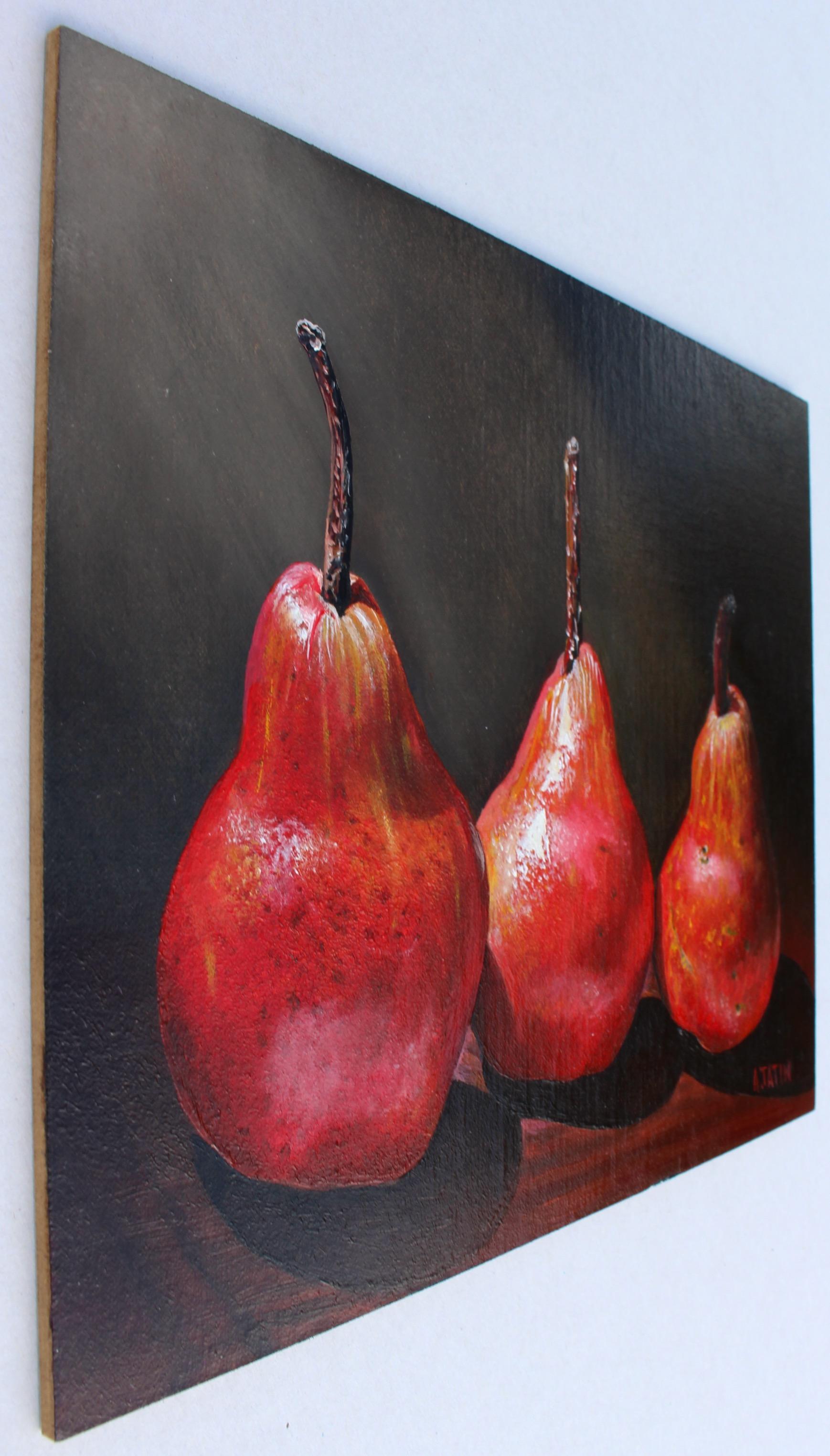Red Pears, Oil Painting - Contemporary Art by Art Tatin