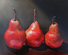 Red Pears, Oil Painting