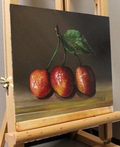 Sister Cherries, Oil Painting