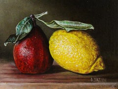 Agridulce (Pera y Limón), Pintura al óleo