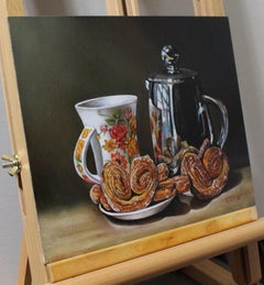 Tea and Cookies, Oil Painting