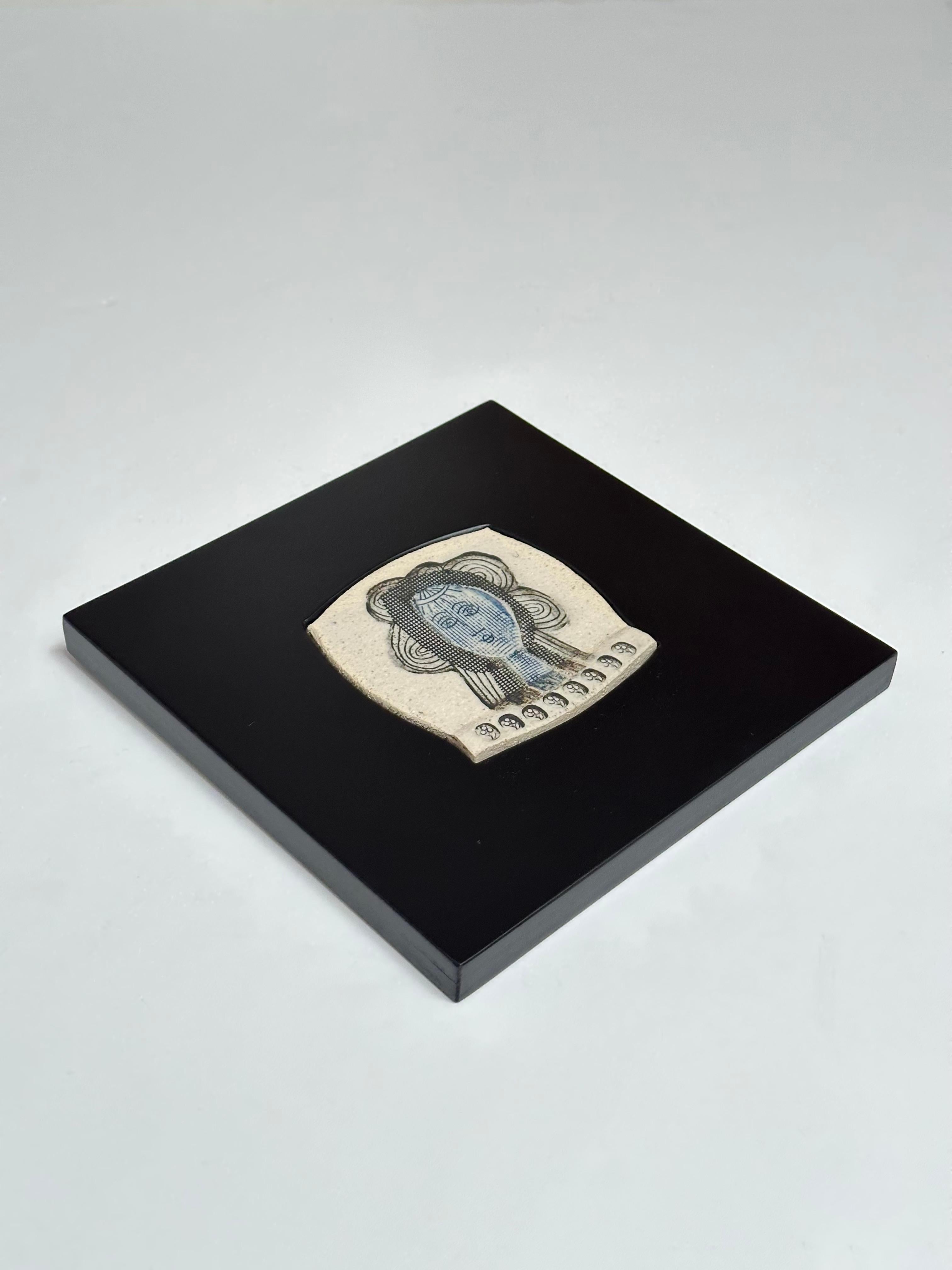 Miniatura de azulejo artístico, Roger Capron, Vallauris c. 1980 en venta 2