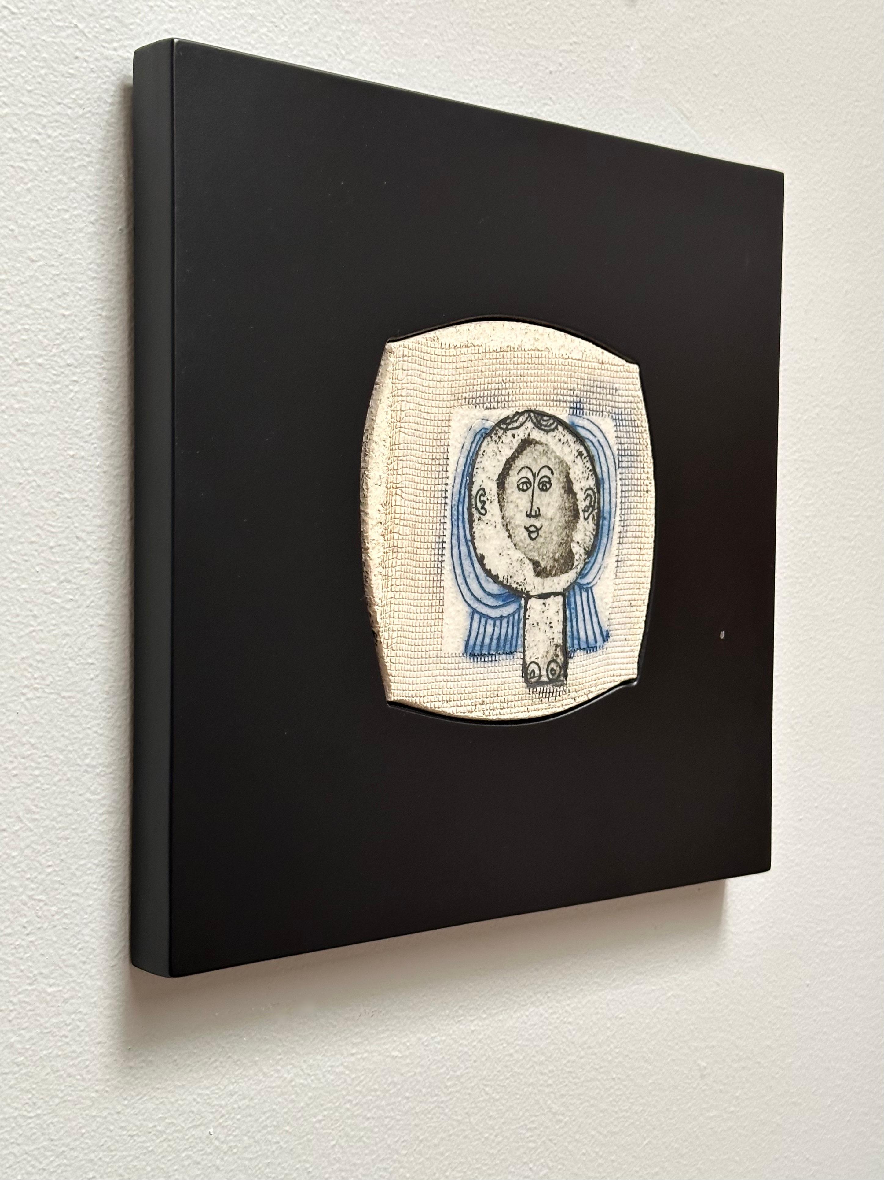 Français Miniature de carreau d'art, Roger Capron, Vallauris c. 1980 en vente