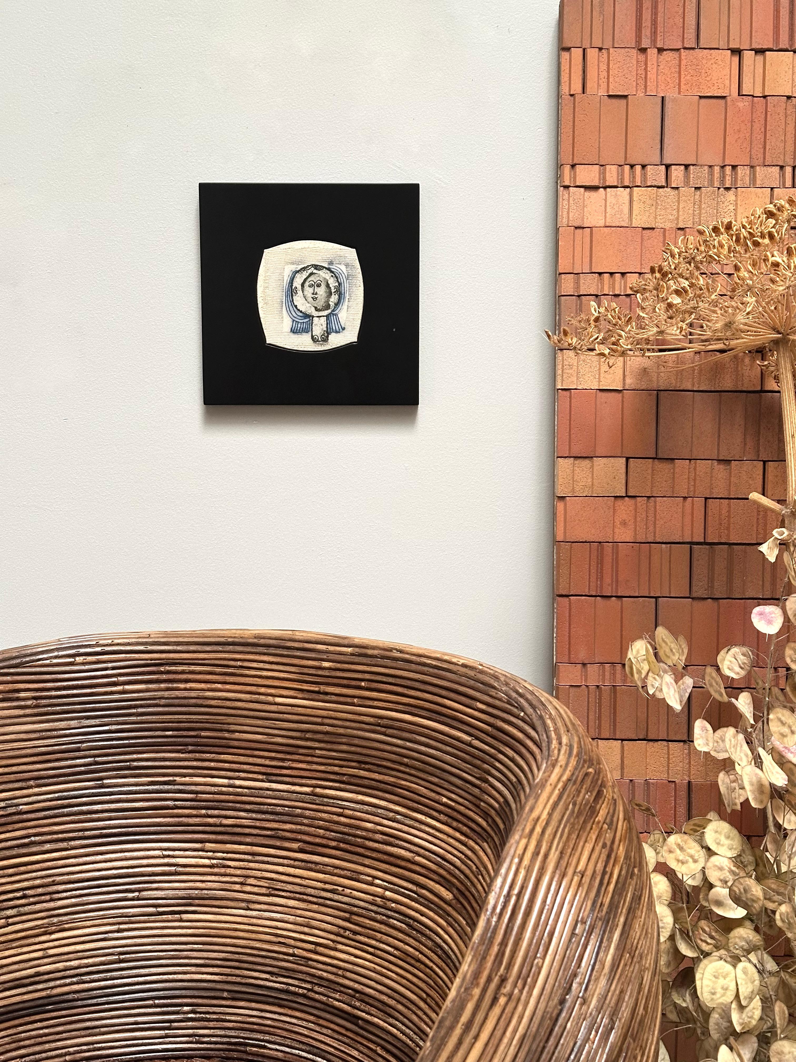 Autre Miniature de carreau d'art, Roger Capron, Vallauris c. 1980 en vente