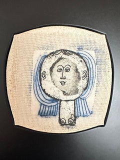 Miniature de carreau d'art, Roger Capron, Vallauris c. 1980