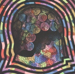 1985 Art Van der Lay „Bubble Echo“ Multicolor