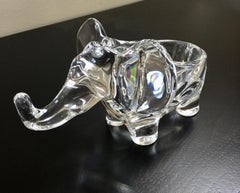 Plat éléphant en cristal Art Vannes