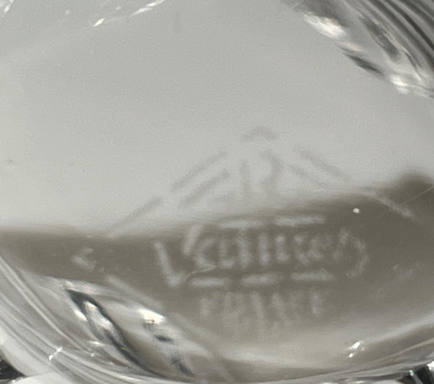 Art Vannes: Kristall-Flügelvase.  ca. 1970 Frankreich (Ende des 20. Jahrhunderts) im Angebot
