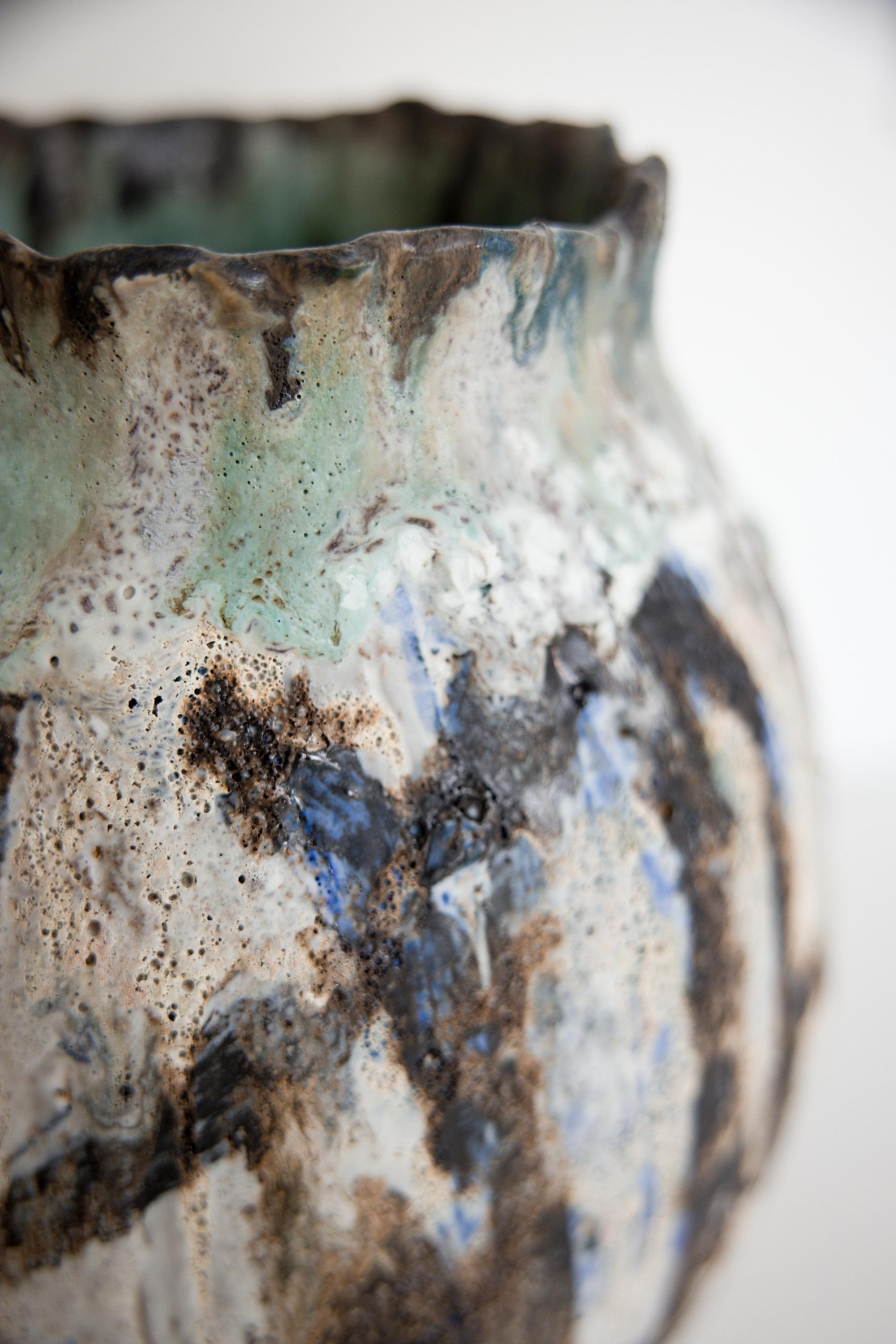 Stoneware Art Vase II For Sale