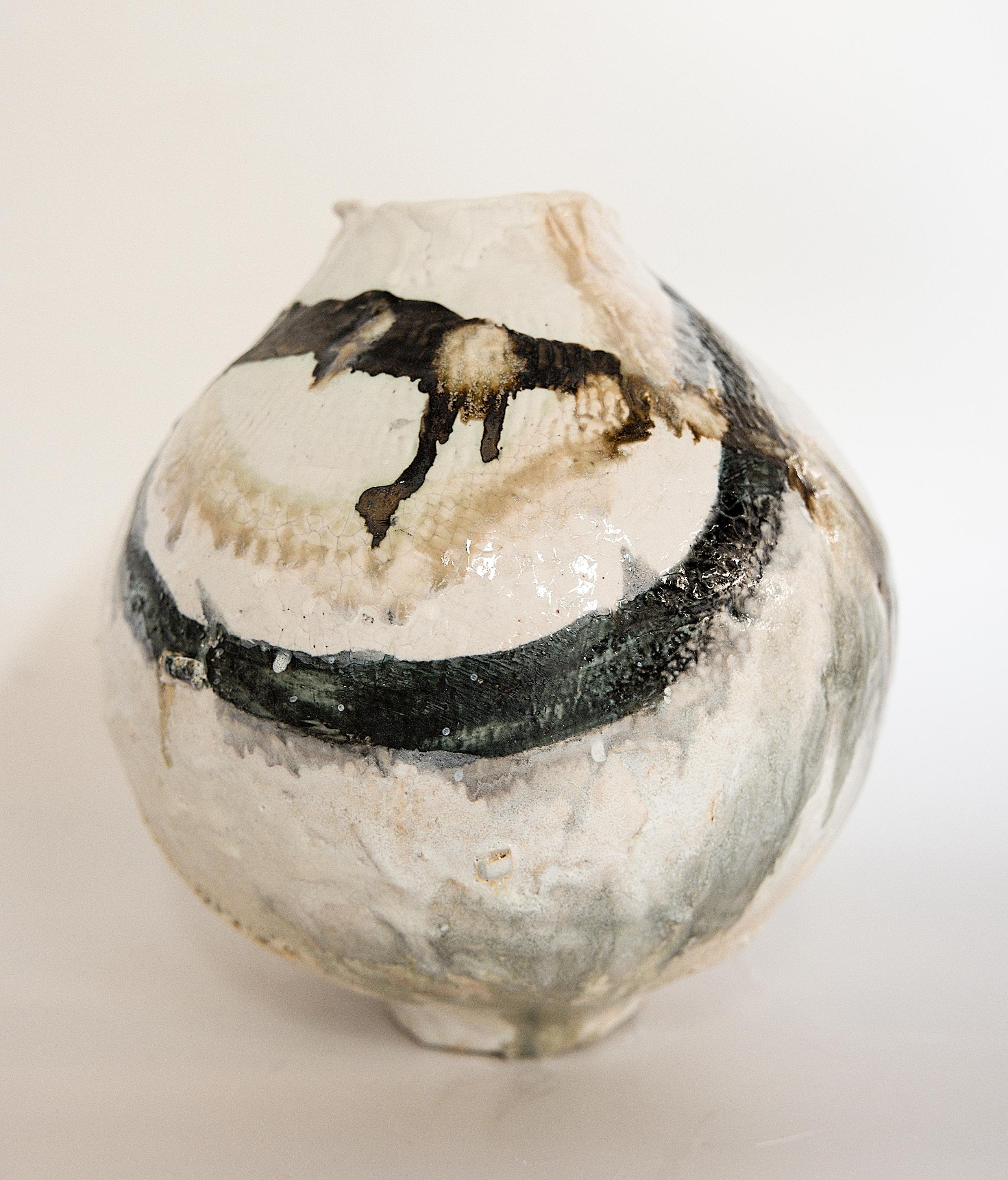 Hand-Crafted Art Vase Moon II